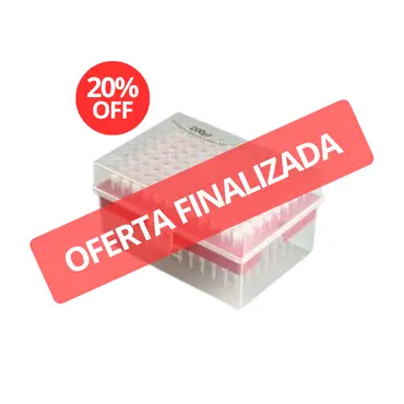 Ponteira universal com filtro 20µL, cor neutra, estéril, baixa retenção, Axygen - rack 96 unid.